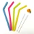 Import silicone rubber straws for drinking juice kitchen bar accessories colorful kids drinking straw from China