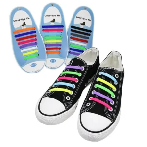 Silicone shoelace No binding no tying lazy shoelaces versatile color silicone adult fashion elastic shoelaces