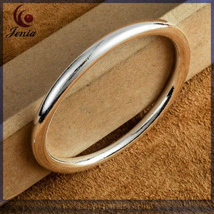 Simple Design Accessories Fashion 925 Silver Imitation Jewelry Indian Bangles Wholesale (B081)