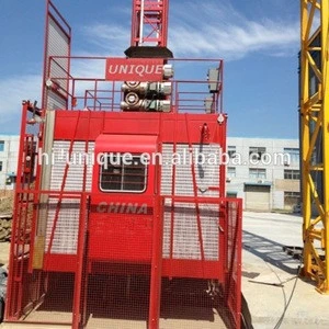 Simple Type SS100/100 Construction Hoist Material Lifter / elevator construction lifter