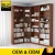 Import Simple Wooden Bookcase Mdf Library Wall Mounted Bookshelf from China