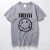 Import singer Nirvana T-shirt Men Women Summer Cotton Top Tees Print Smiling Face T shirt Men O-neck Short Sleeve Fashion Black Tshirt from China