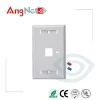 Single port 120 type network faceplate with Shutter