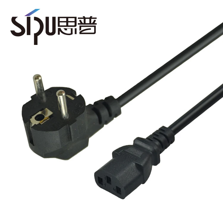 SIPU high quality 2 pin ac europe power plug cable wholesale eu ac power cord for computer