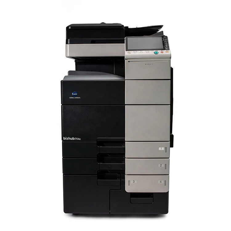 size A3-6 Multifunction print scan for sale used copiers machine Konica Minolta Bizhub BH654e 754e photocopy machine