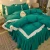 Import Skin-Friendly Solid Color Korean Princess 4Pcs Soft Bed Skirt Bedding Set/ from China