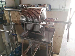 Small Manual Stainless Steel Frame Filter Press For Coconut Oil
