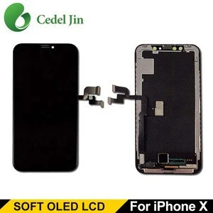 Soft OLED high quality mobile spare parts Mobile+Phone+LCDs  for iphone X