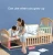 Import Solid wood crib Best selling solid pine wooden baby bed design/baby swing cot/baby crib attached adult bed from China