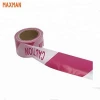 Solvent resistant Easy to clean Warning tape