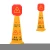 Import Special custom Outdoor Road Construct Traffic Yellow Warning Safety Thickness Yellow Foldable plastic A Shape Warning Sign Board from China