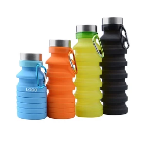 Sport Recycle Drink Collapsible Folding Silicone Hot Water Bottle