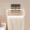 Square strong suction cup towel rack bathroom wall-mounted towel ring plastic kitchen towel holder