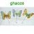 Import Stained Glass Butterfly Sticks Garden Ornament Factory from China