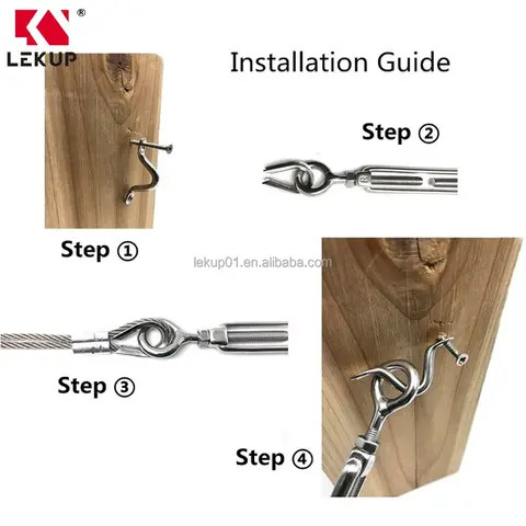 Buy Stainless Steel Heavy Duty Hardware For Cable Railings Kits ...