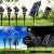 Stainless Steel Outdoor Solar LED Stake Light Path Garden Sensor Lamp Landscape Lighting