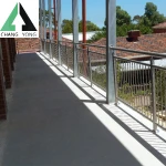 Steel pipe stair case railing balustrades in balustrades & handrails