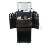 Stylish beauty station Using makeup box salon stations for sale with drawers and train wheels