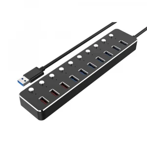 Super speed 10 port usb hub high quality and usb 3.0 hub for pc laptop for  notebook desktop for wholesale