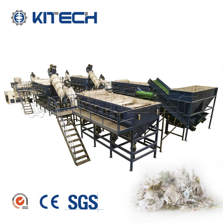 SUS304 Stainless Steel PP Plastic Bumpers Machine Recycling