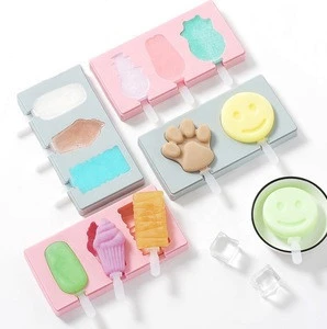 Sustainable ice cream stick mold maker tray silicone soap molds moulds popsicle for lollipop