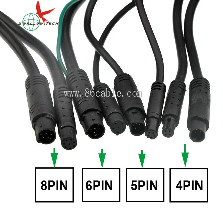 Mini DIN female 3PIN 4PIN 5PIN 6PIN 7PIN 8PIN  Audio AV Connector adapter