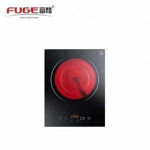 Table top ceramic cooker A13-0 with dual ring heating cooktop