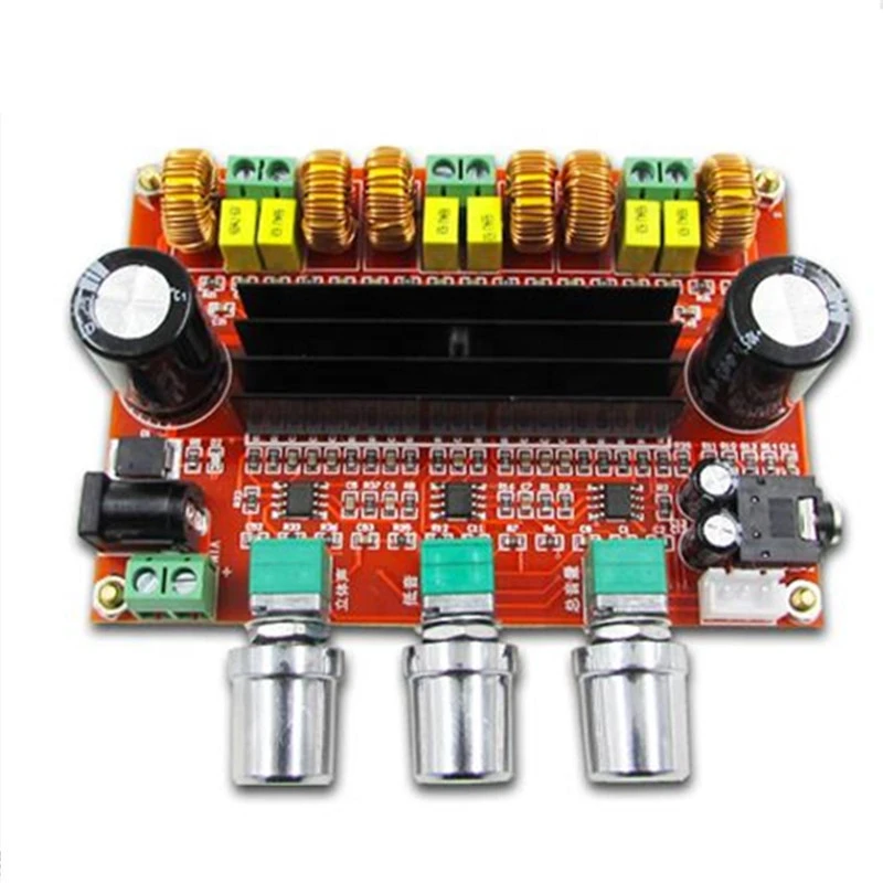 Taidacent TPA3116D2 2*50W+100W 2.1 Channel Digital Power Amplifier Board DC12V-24V TPA3116d2 Subwoofer Digital Power Amplifier