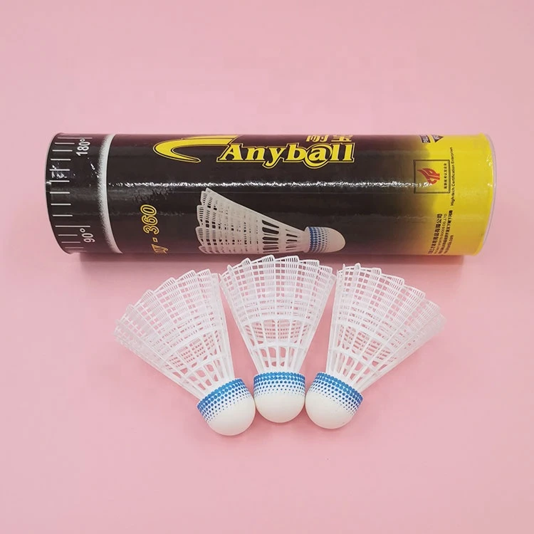 Taiwan Imported Cork Shuttlecock Wholesale Nylon Badminton Brand Anyball Sports Play High Quality Wholesale Manufacture Sport