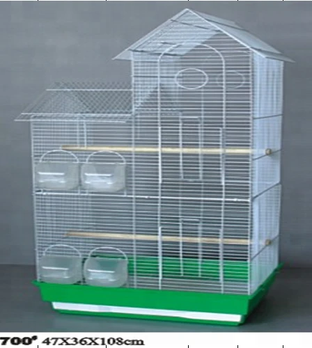 Tall metal bird cage