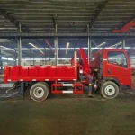 Tder Supplier 4 Ton Telescopic Folding Boom Pickup Crane Truck Mounted