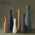 Import Textured ribbed morandi vases vaso decorative tall nordic flower vases set for home decor clay jarron ceramic & porcelain vases from China