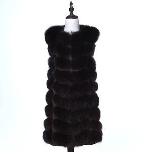The best-selling women real fox fur vest fashion girl waistcoat
