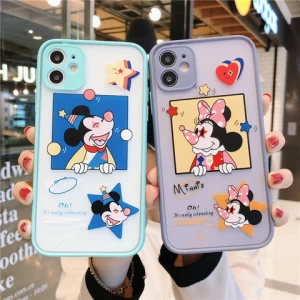 The fine hole skin - friendly mobile phone case for IPHONE/se /11 protection case matte Douyin the same model