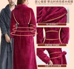 The New 2021 Ms Bathrobe Couples Accept Waist Coral Rongchang Thickening Bathrobe Flannel Gown