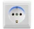 Import The wall switch and socket&#x27;sLS G1 series G1-1 gang 2 way crossover switch Door bell-White high-grade luxury from China