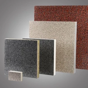 thermal insulation materials in buildings with fiber cement faced fireproof from factory in china
