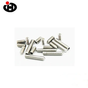 Thread Pitch 0.6mm 0.8mm 1.5mm 1.25mm 1.75mm 2mm DIN913 Stainless Steel Flat Point Socket Set Screw