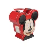 Tin mickey mouse head shape money box with lock&key and handle