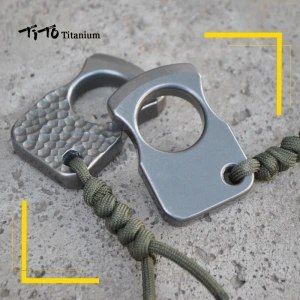 TITO EDC titanium alloy multipurpose single holes Tools meteorite keychain tool kit keychain