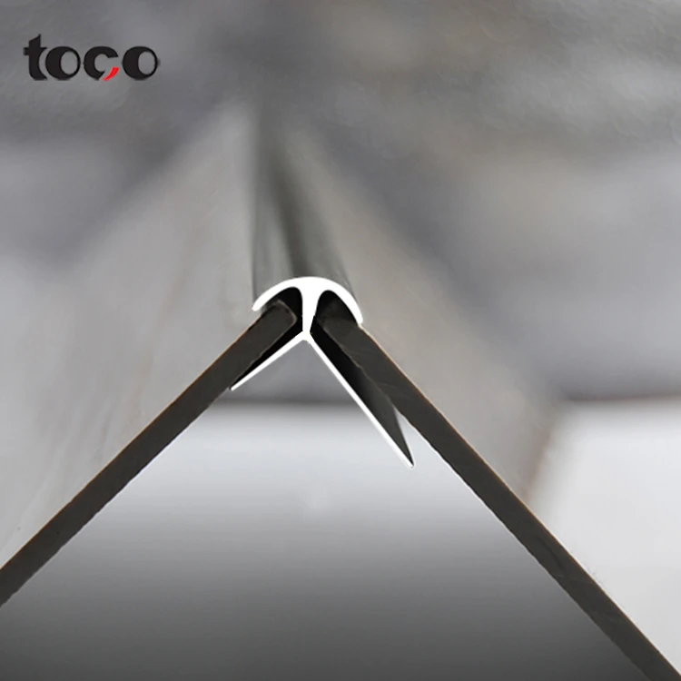 toco Quarter Round Metal Corner Factory Extrusion Profile Special Shape Triangular Aluminium Tile Edge Trim