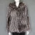Import Top grade natural fox fur lady coat fluffy real fur trendy overcoat with hood from China