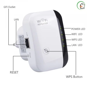Top Quality Range Extender White Network Booster Wifi Repeater  Wifi Signal Booster  WIFI Signal Extender