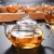 Import Top sales high borosilicate glass tea pot with glass infuser from China