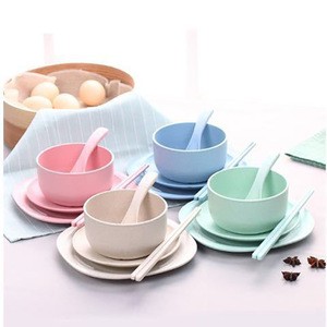 Top Selling Cheap Dinnerware Wheat Straw Fiber Eco Friendly Biodegradable Dishes Plate