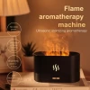 TOPAMCE Flame Humidifier 180ML Mini Travel Ultrasonic Essential Oil Aroma Diffusers