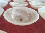 Translucent Onyx Washroom Basin Onyx Stone Indoor Bathroom Sinks