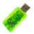 Transparent green colorful 5.1 3D channel external usb sound card for PC
