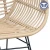 Import TW8711 Metal Rattan Chair Morden and Fashion beige color PE Rattan Wicker Dinning Chair Outdoor from China