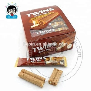 Twins Wafer Roll Chocolate Biscuits Crispy Chocolate Biscuits Stick Chocolate Candy Sweet